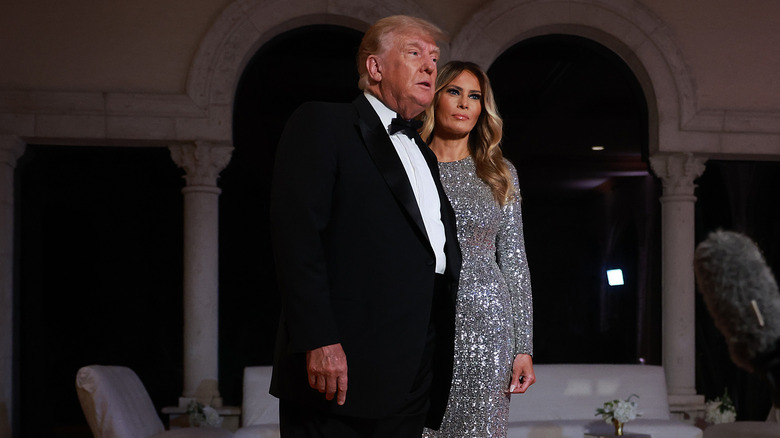 Donald J. Trump and Melania Trump at Mar-a-Lago