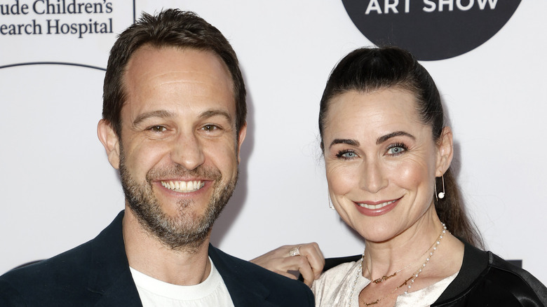 Rena Sofer and Sanford Bookstaver smiling