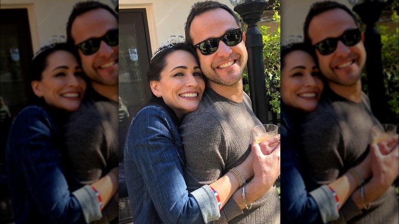 Rena Sofer and Sanford Bookstaver smiling