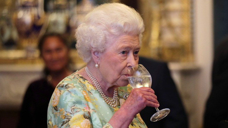 Queen Elizabeth II attending a reception for winners of The Queen's Awards for Enterprise