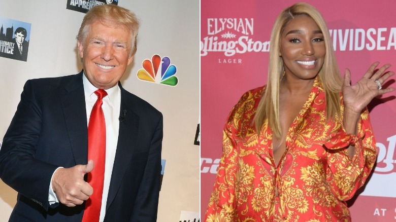 Donald Trump and NeNe Leakes smiling