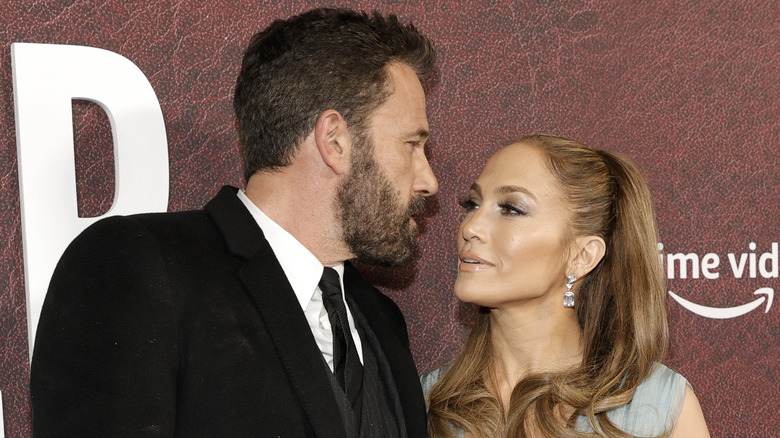 Ben Affleck and Jennifer Lopez on the red carpet