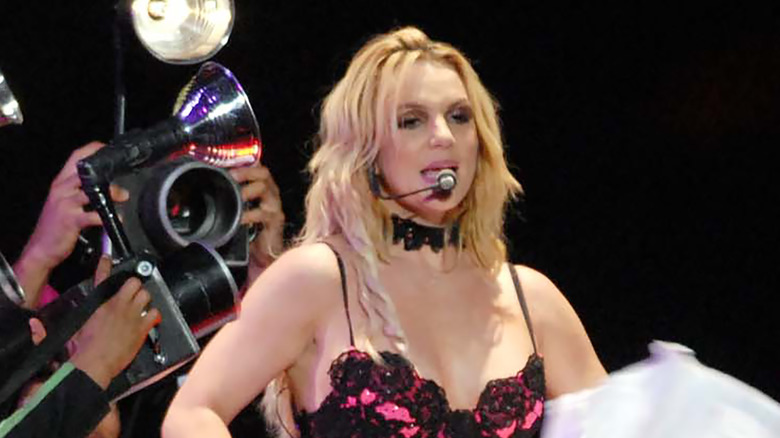 Britney Spears performing