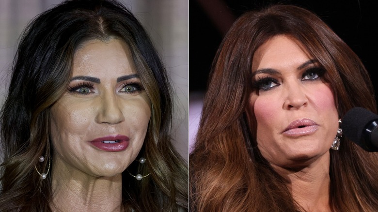 Split image of Kristi Noem and Kimberly Guilfoyle 