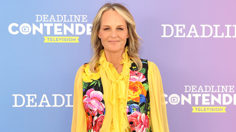 Helen Hunt yellow floral shirt