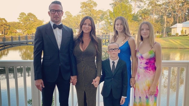 Carl Lentz and his family