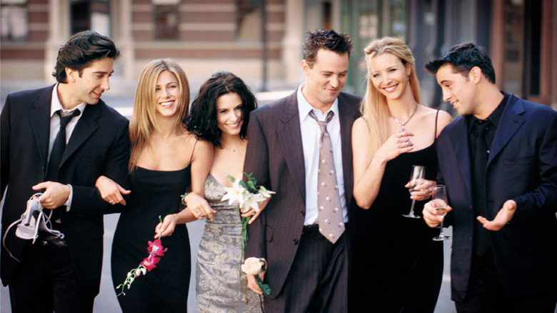 Friends cast promotional shoot