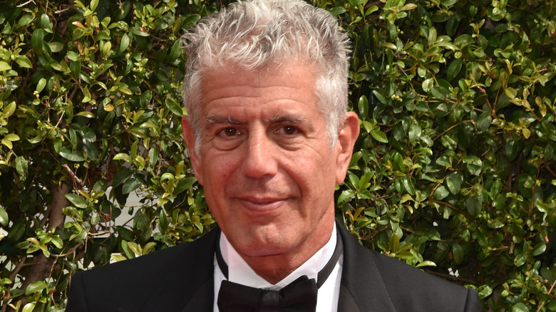 Anthony Bourdain smiling