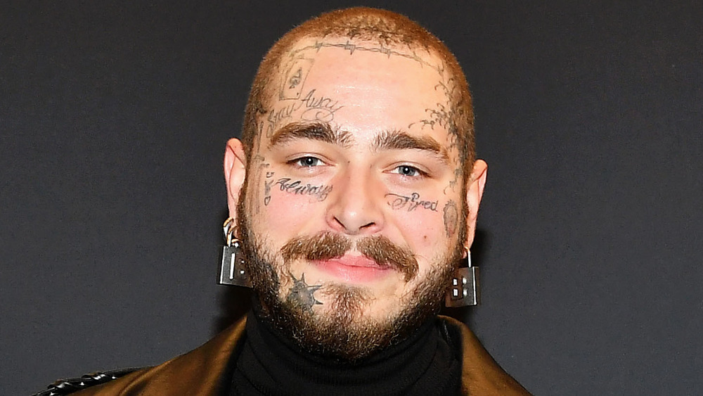 Post Malone smiling