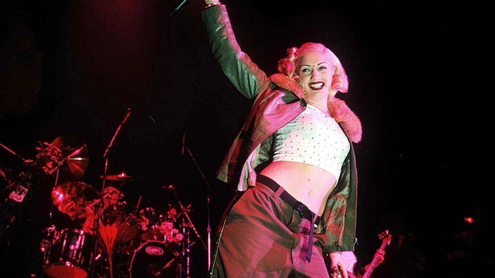 Gwen Stefani smiling on stage