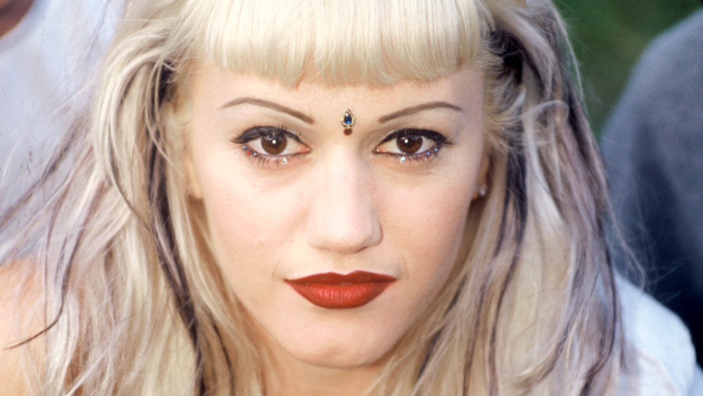 Gwen Stefani wearing a bindi in the 1990s