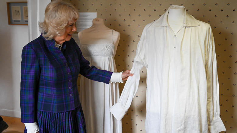 Camilla Parker Bowles with Mr. Darcy's wet shirt