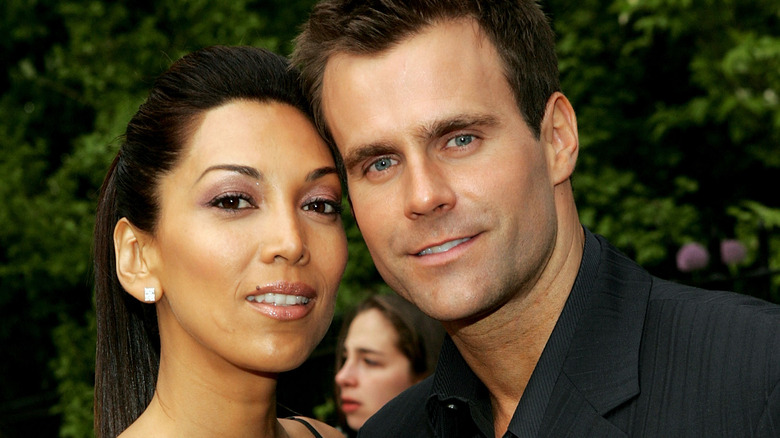 Vanessa and Cameron Mathison posing 