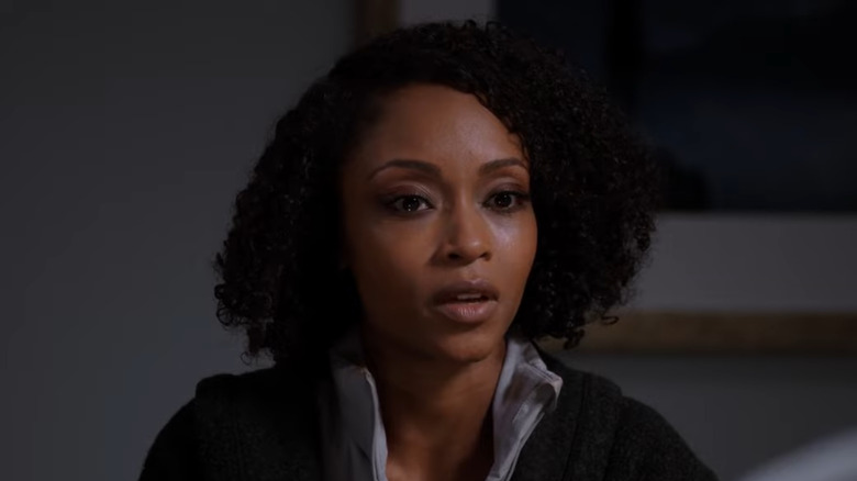 Yaya DaCosta looking surprised