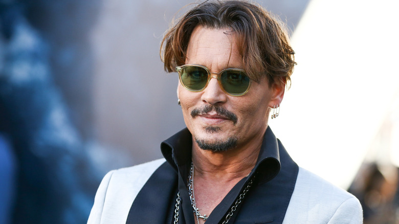 Johnny Depp smiling