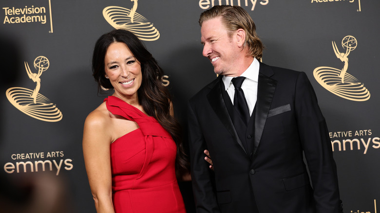 Chip and Joanna Gaines Emmy red 