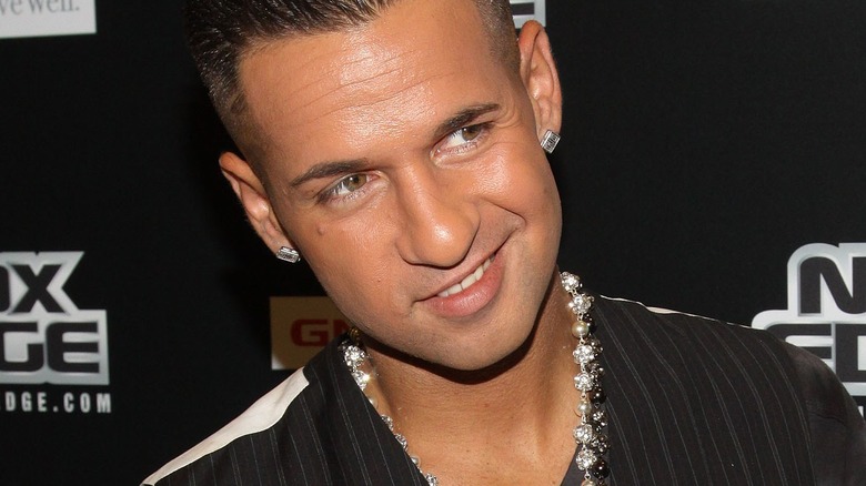 Mike "The Situation" Sorrentino wearing earrings