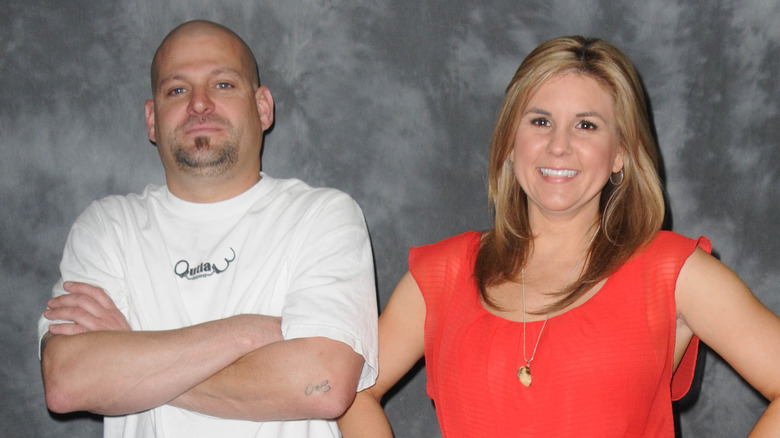 Jarrod Schulz and Brandi Passante posing and smiling