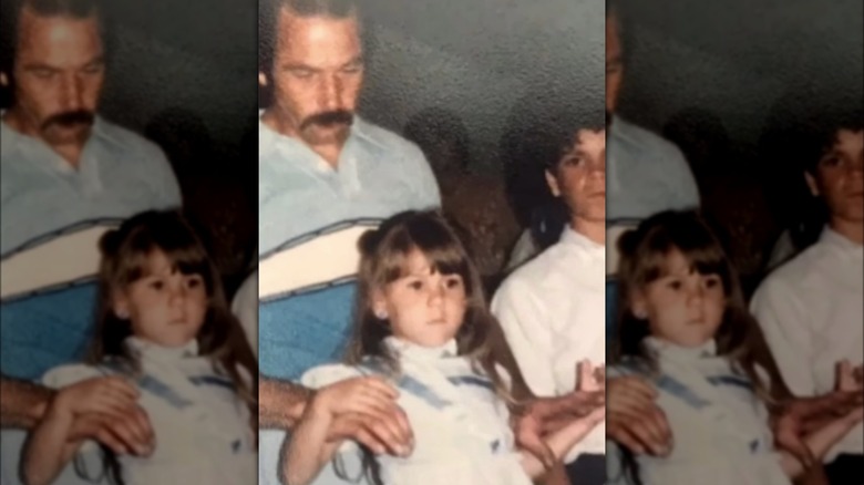 Brandi Passante as a child with her father