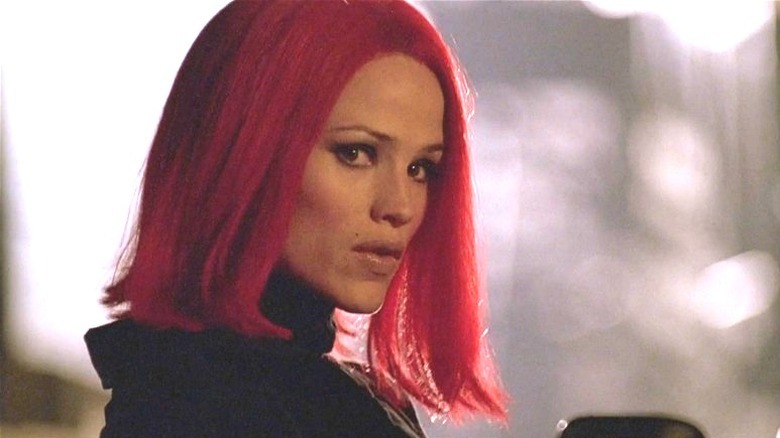 Jennifer Garner wearing her iconic red wig in Alias