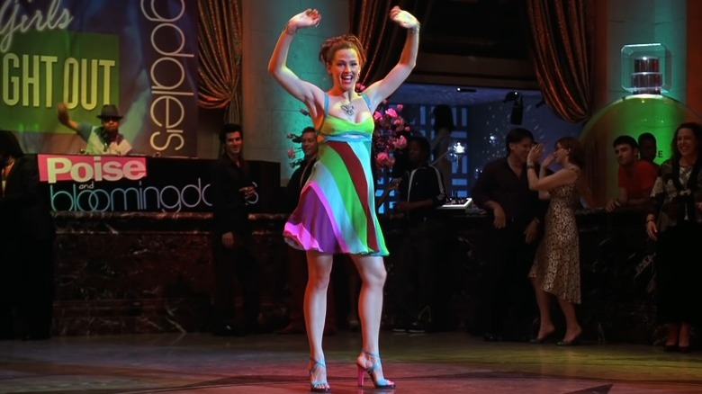 Jennifer Garner, in a Versace dress, in 13 Going on 30