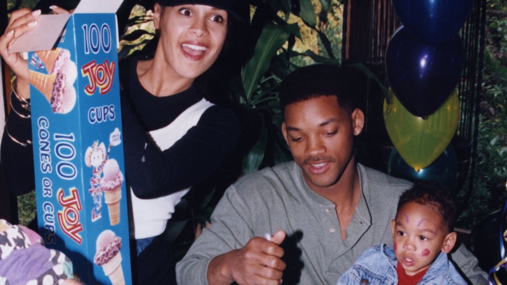 Will Smith with Sheree Zampino at Trey's second birthday party