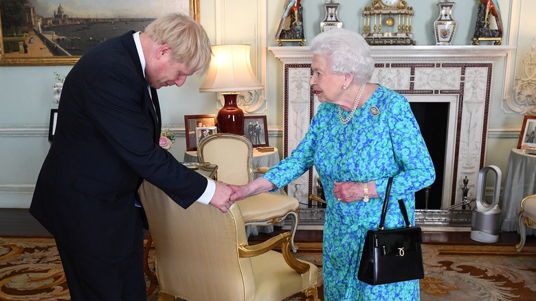 Boris Johnson with Queen Elizabeth II 