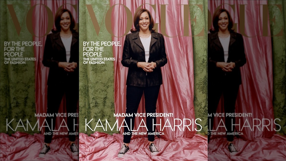 Vice President-elect Kamala Harris on the February cover of Vogue 