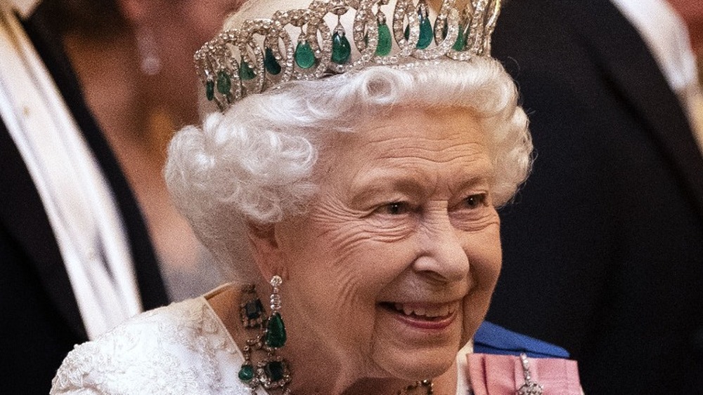 Queen Elizabeth II at Buckingham Palace on December 11, 2019