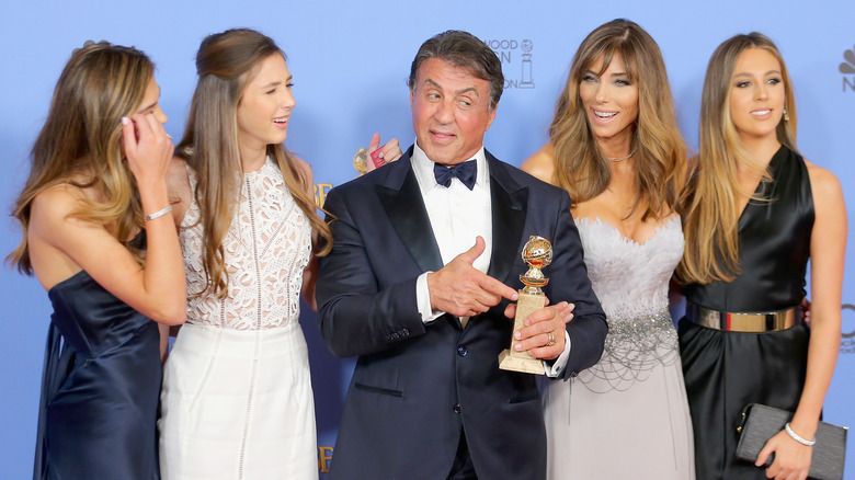 Sylvester Stallone wife three daughters