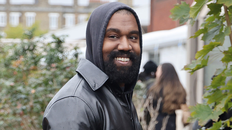 Kanye West smiling