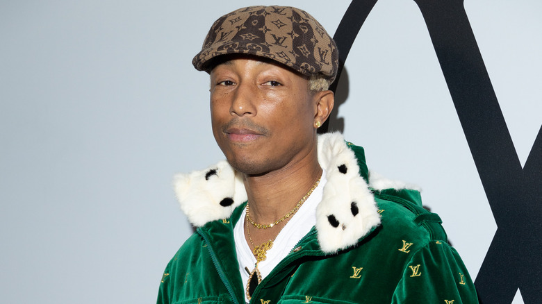 Pharrell posing