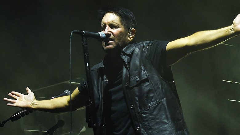 Trent Reznor performing