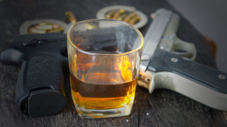 Whiskey and handguns