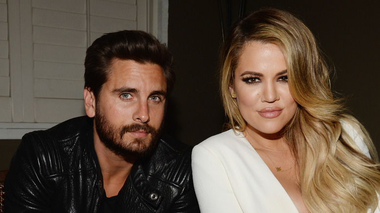 Scott Disick and Khloé Kardashian at launch of #mycalvins Denim Series