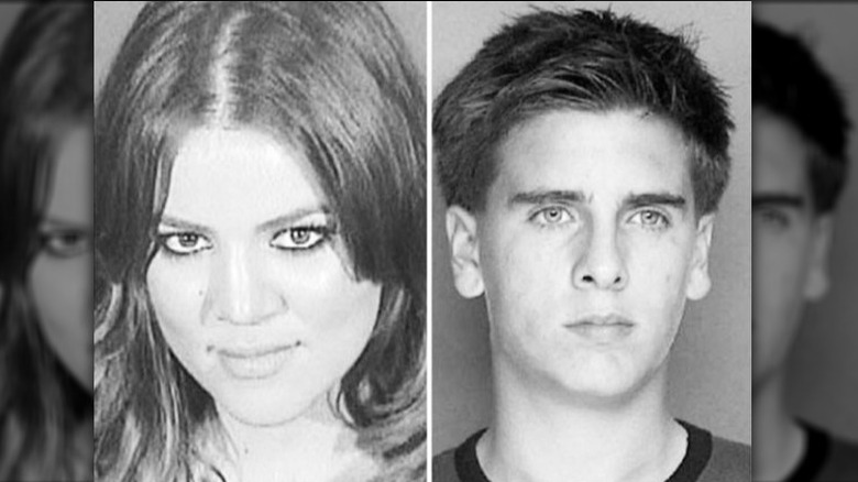 Khloé Kardashian and Scott Disick's mugshots side-by-side