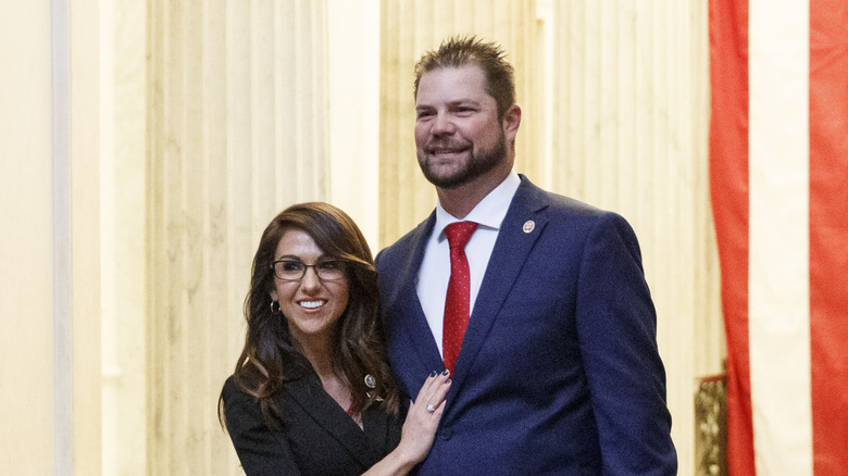 Lauren and Jayson Boebert posing