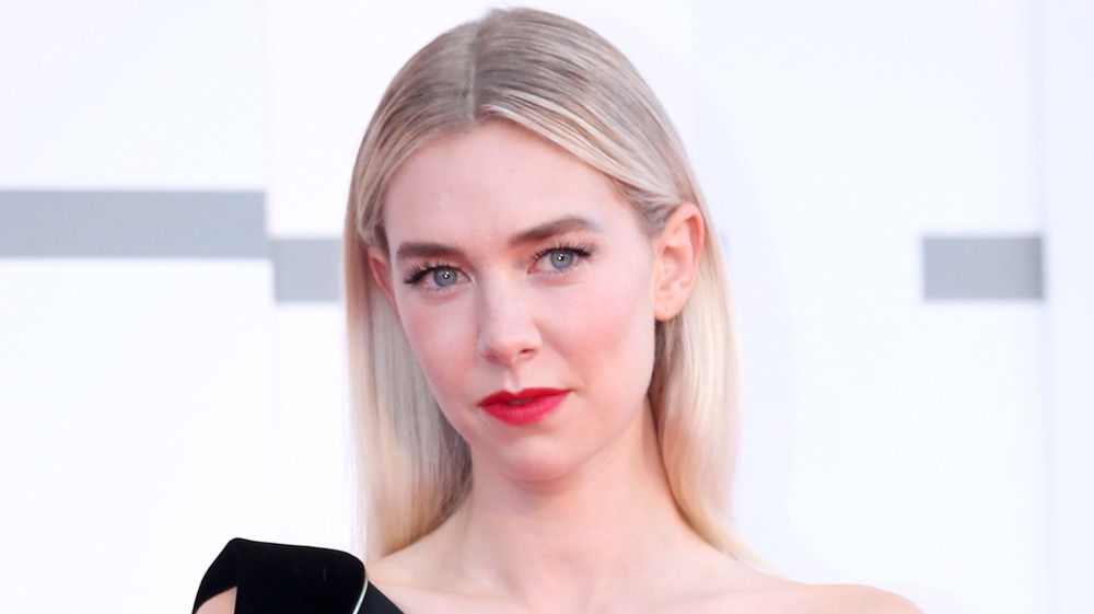 Vanessa Kirby gives a confident look on the red carpet