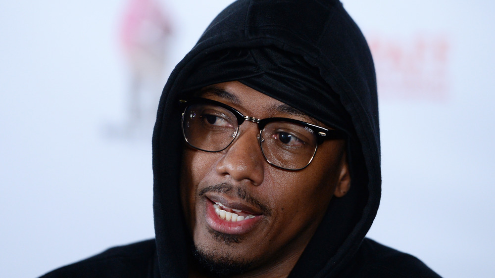 Nick Cannon in hoodie