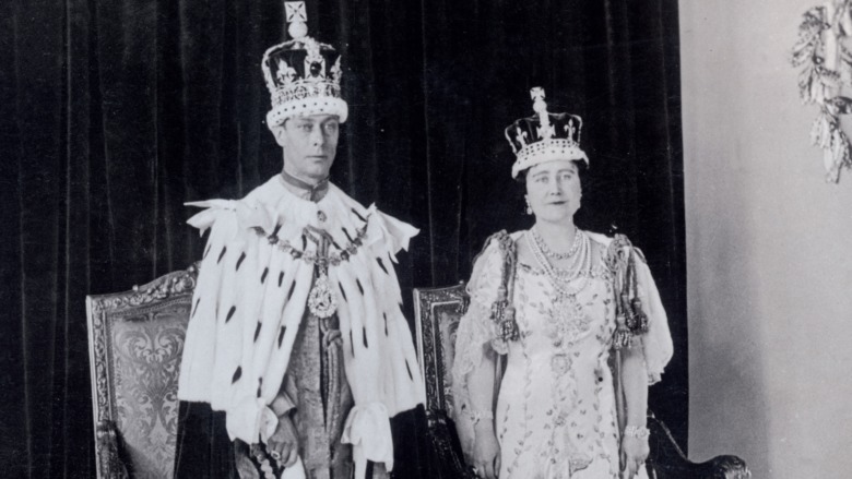 King George VI and Queen Elizabeth at his coronation