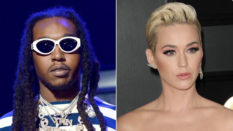 Takeoff and Katy Perry side by side