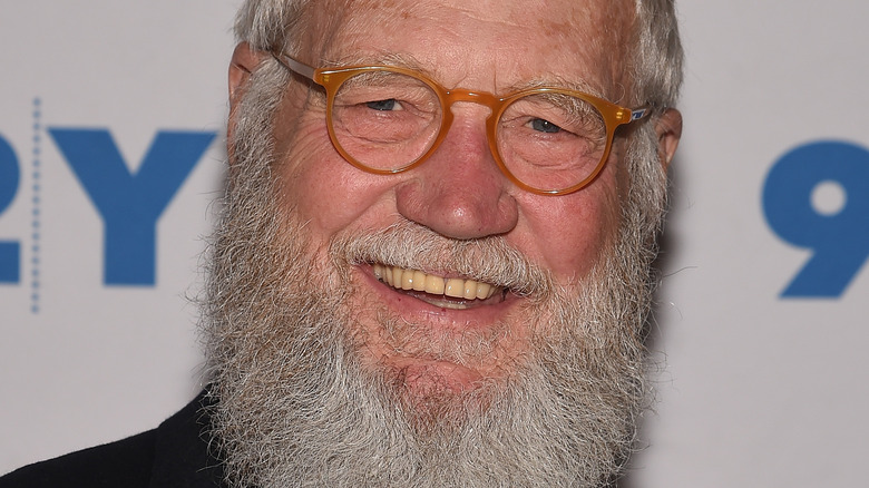 David Letterman sports a beard