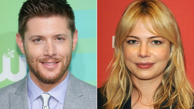 Jensen Ackles, Michelle Williams smiling