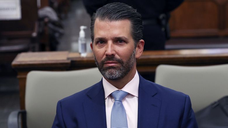 Donald Trump Jr. frowning