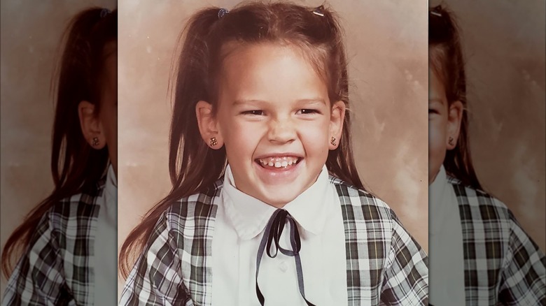 Hilary Swank as a child