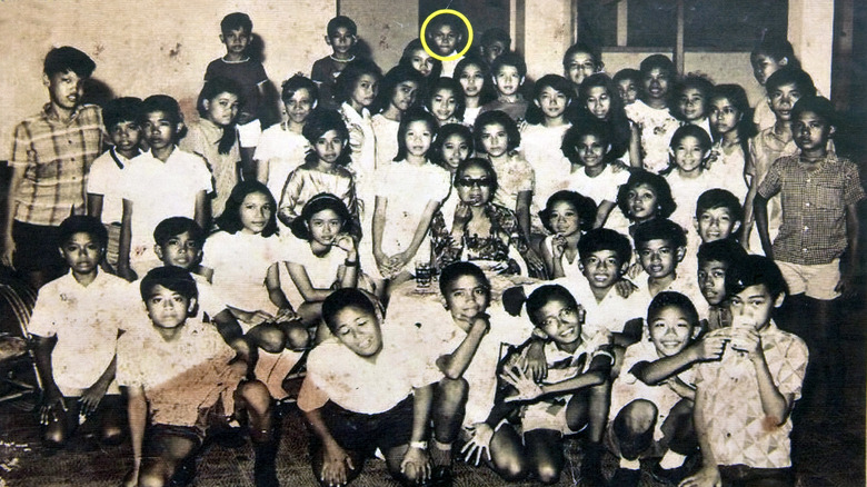 Barack Obama with classmates in Jakarta