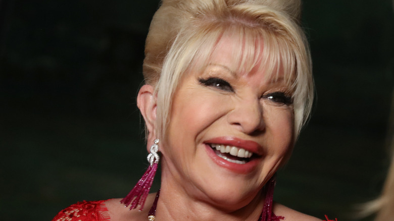 Ivana Trump bouffant hair laughing