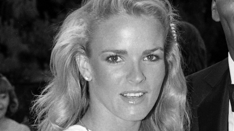 Nicole Simpson stares at camera