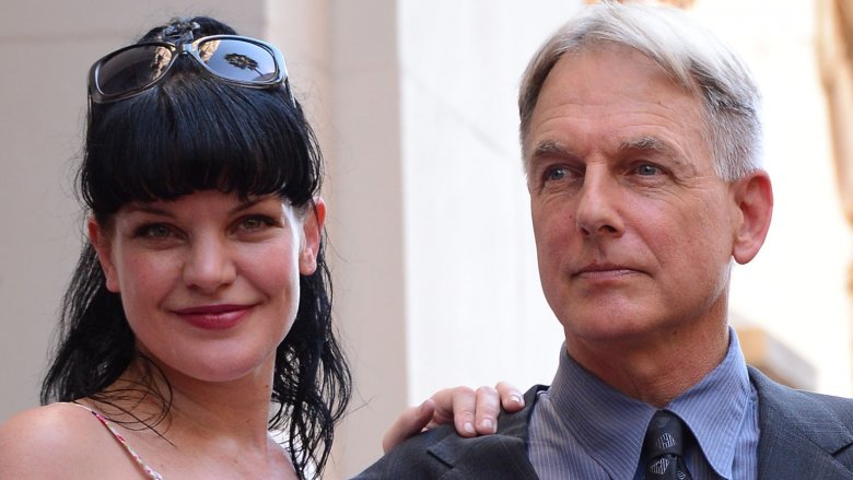 Pauley Perrette and Mark Harmon