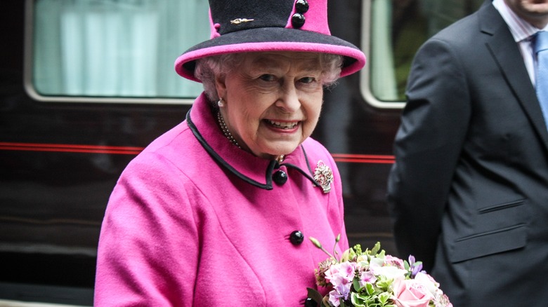 Queen Elizabeth smiling